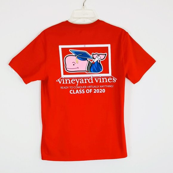 Vineyard Vines Red Tee Shirt XS Short Sleeved. Class Of 2020 - Picture 1 of 6